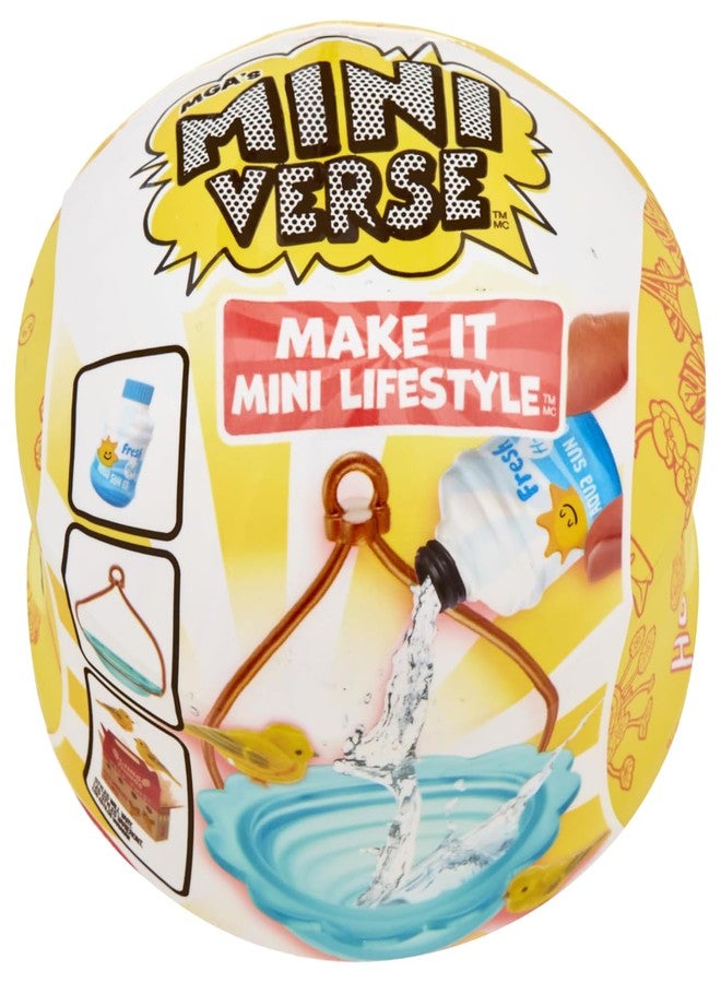 MGA's Miniverse Make It Mini Lifestyle Home Series 1 (3 Pack) Mini Collectibles, Mystery Blind Packaging, DIY, Crafts, Resin Play, Replica Items, Mini Plants, Birdhouses, Bouquets Collectors, 8+ - Image 1